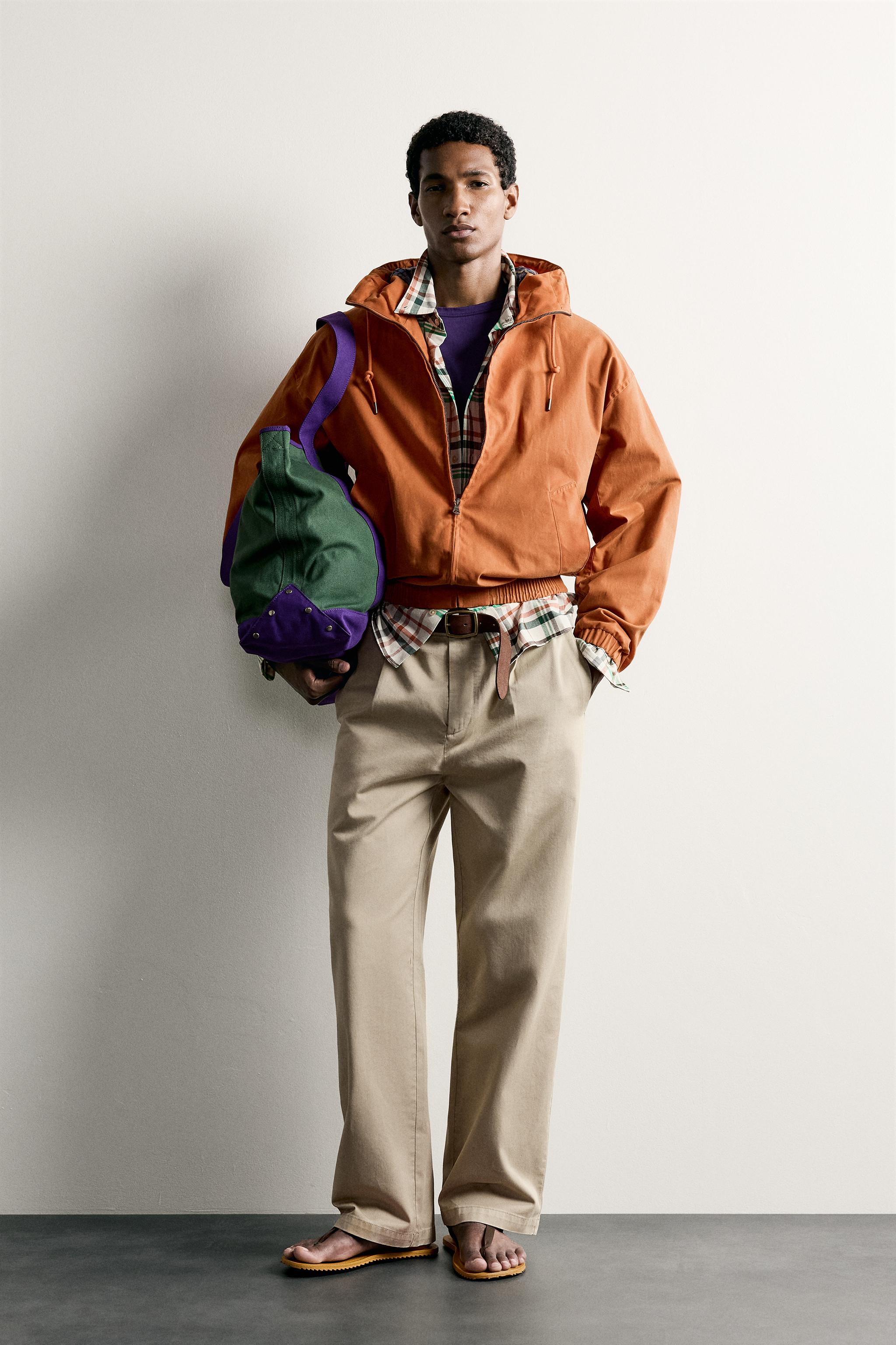 WAXED-EFFECT RELAXED FIT JACKET